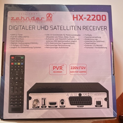 Zehnder 2200 dvb s2 - hx-2200, dvb-s2