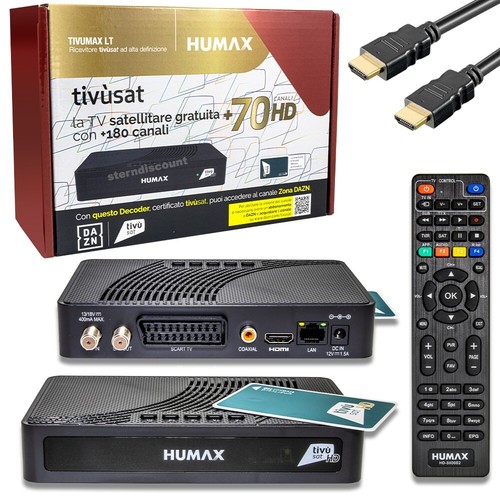 Ricevitore satellitare humax - ricevitore,